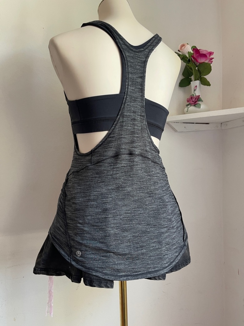 Lululemon Gray Racerback Athletic Tank
